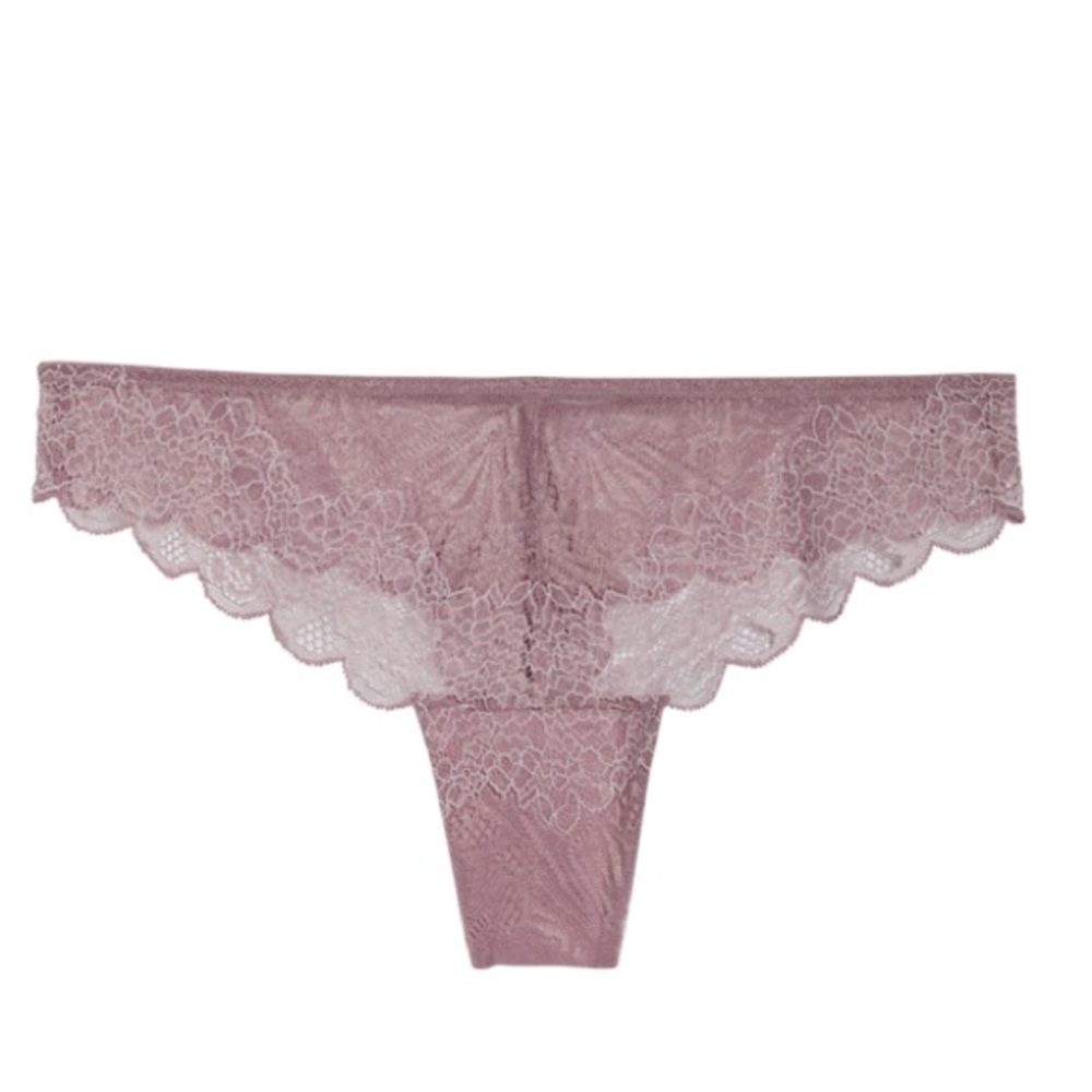 💕Madewell Lace Tanga In‎ Smoky Lilac Panty💕